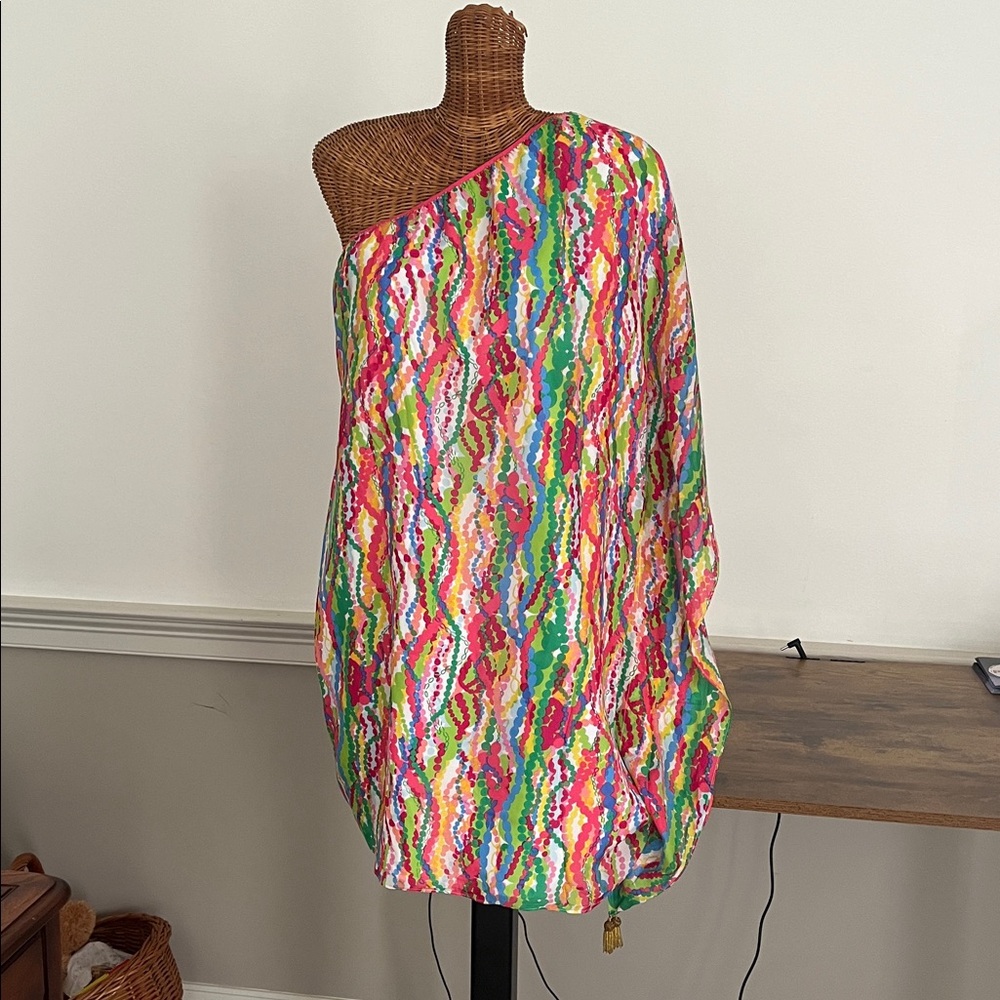 Lilly Pulitzer Colorful One Shoulder Dress